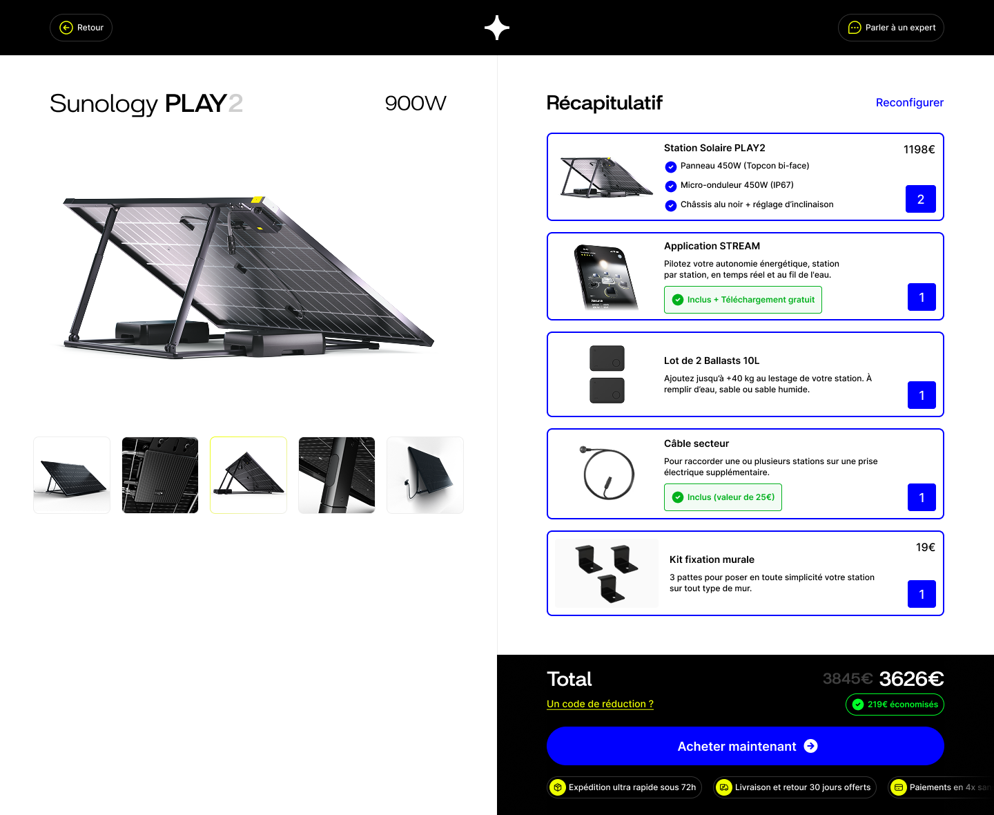 Sunology Configurator